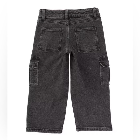 GB Little Girls Wide Leg Cargo Jeans- BRAND NEW - Picture 2 of 4